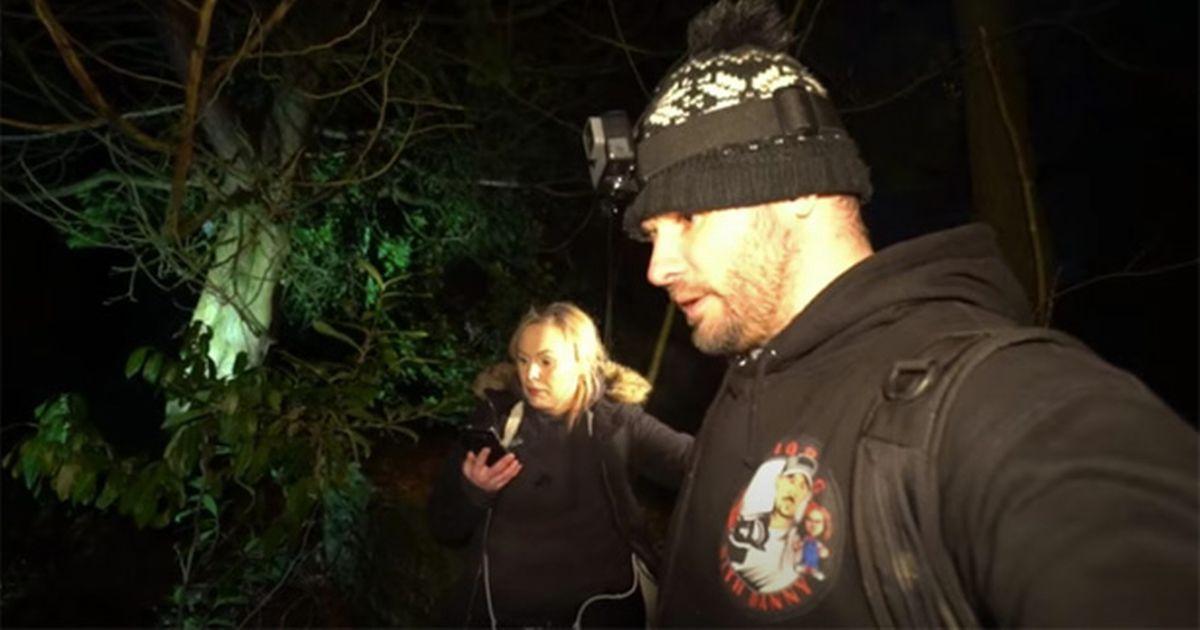 Chilling moment ghost-hunting couple discover human skull near abandoned pub