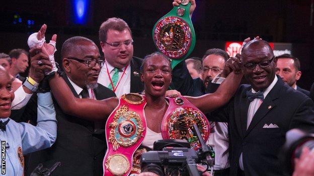 Claressa Shields: Boxing history made in Marie-Eve Dicaire fight