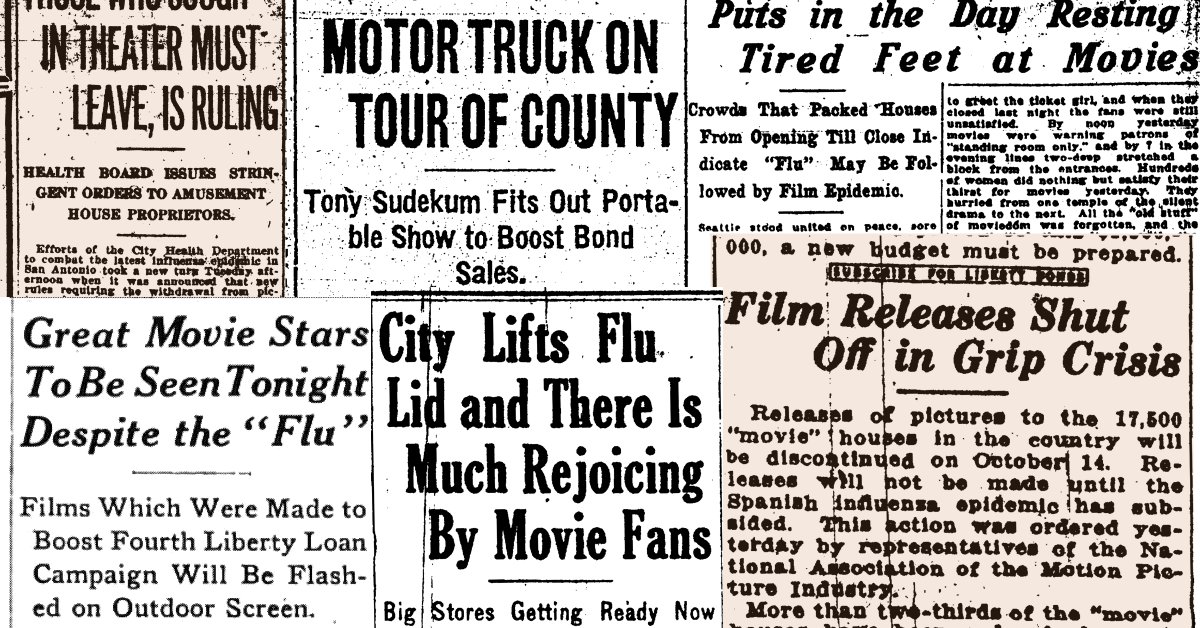 People Longing for Movie Theaters During the 1918 Flu Pandemic Feels Very Familiar in 2021