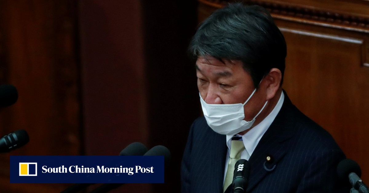 Japanâ€™s Motegi takes aim at South Korea â€˜comfort womenâ€™ ruling, China territorial rows