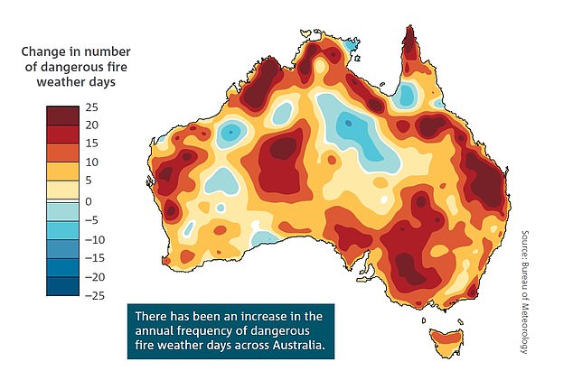 State of the Climate report: Map shows Australia is set for extreme bushfires and temperatures