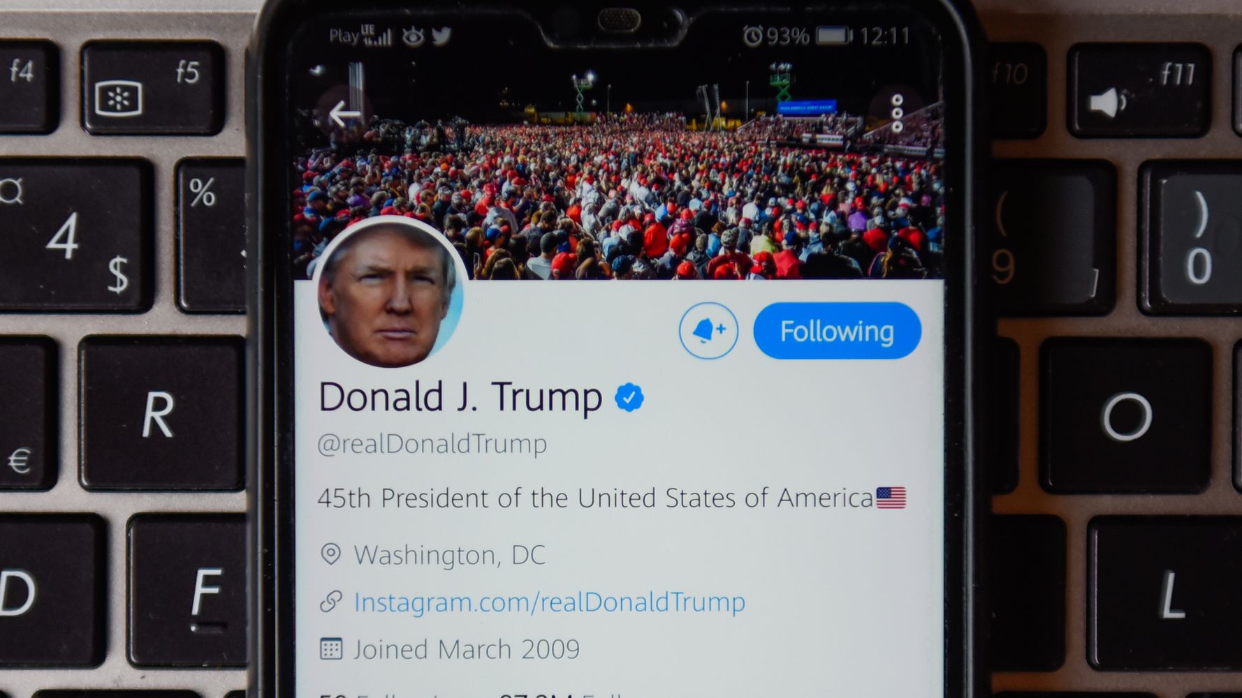 Twitter Account Posting Trump’s Tweets Verbatim Has Been Flagged 4 Times