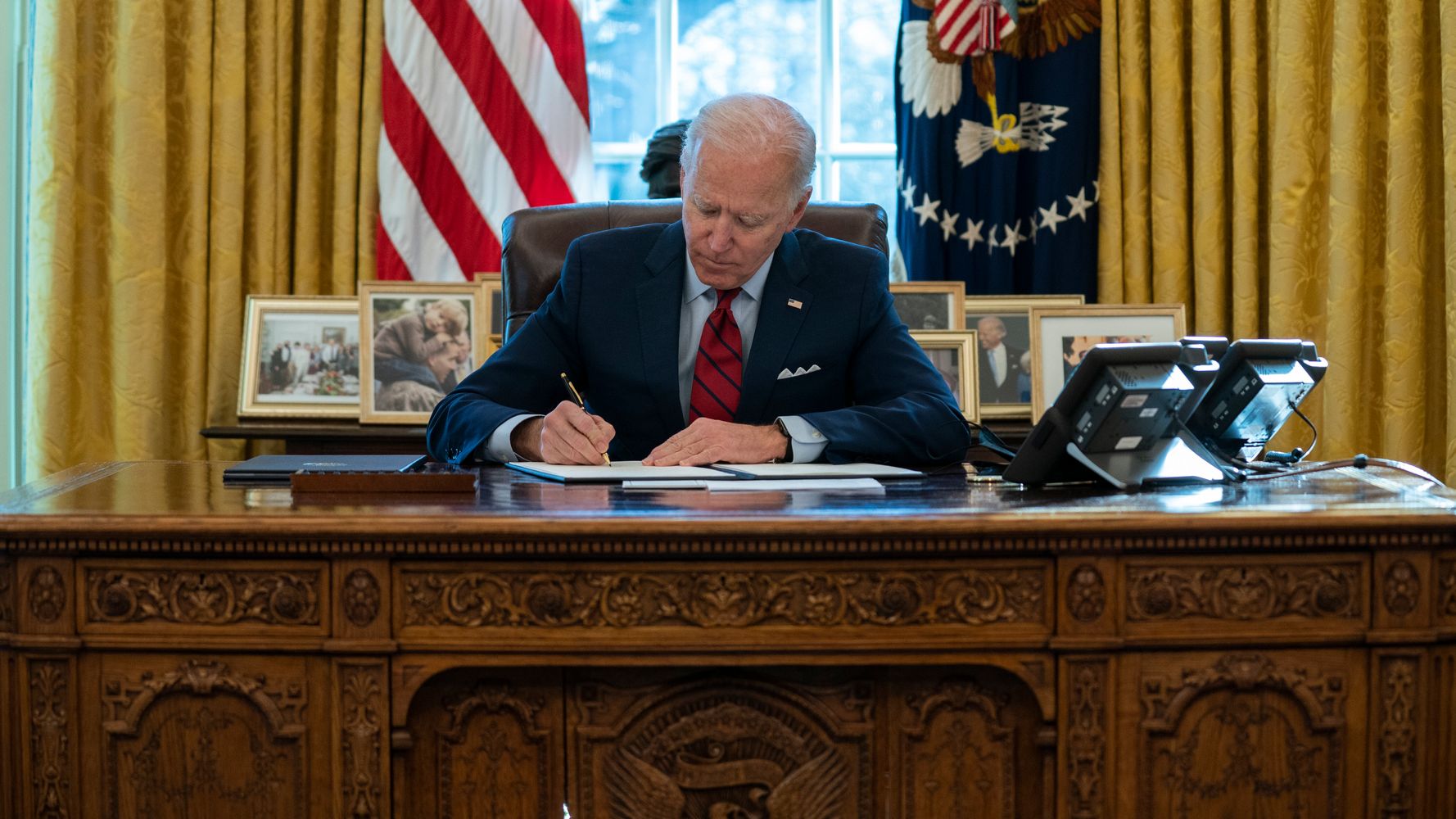 Biden Gets Positive Marks For First Steps As President, Survey Finds