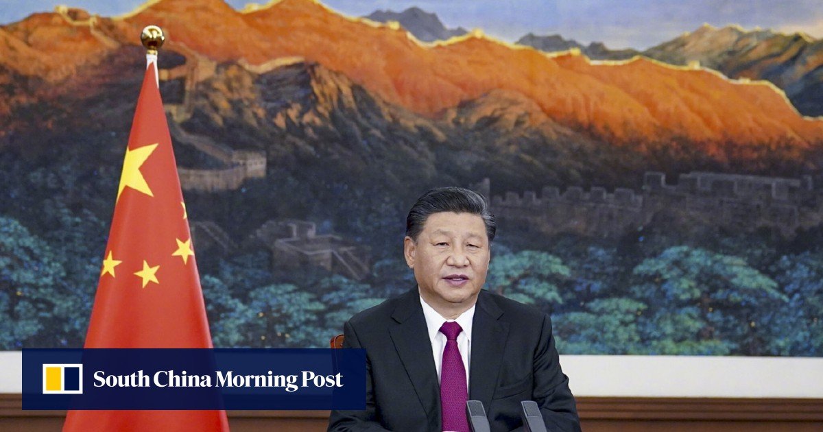 Xi Jinping urges world leaders to put aside divisions in virtual Davos speech