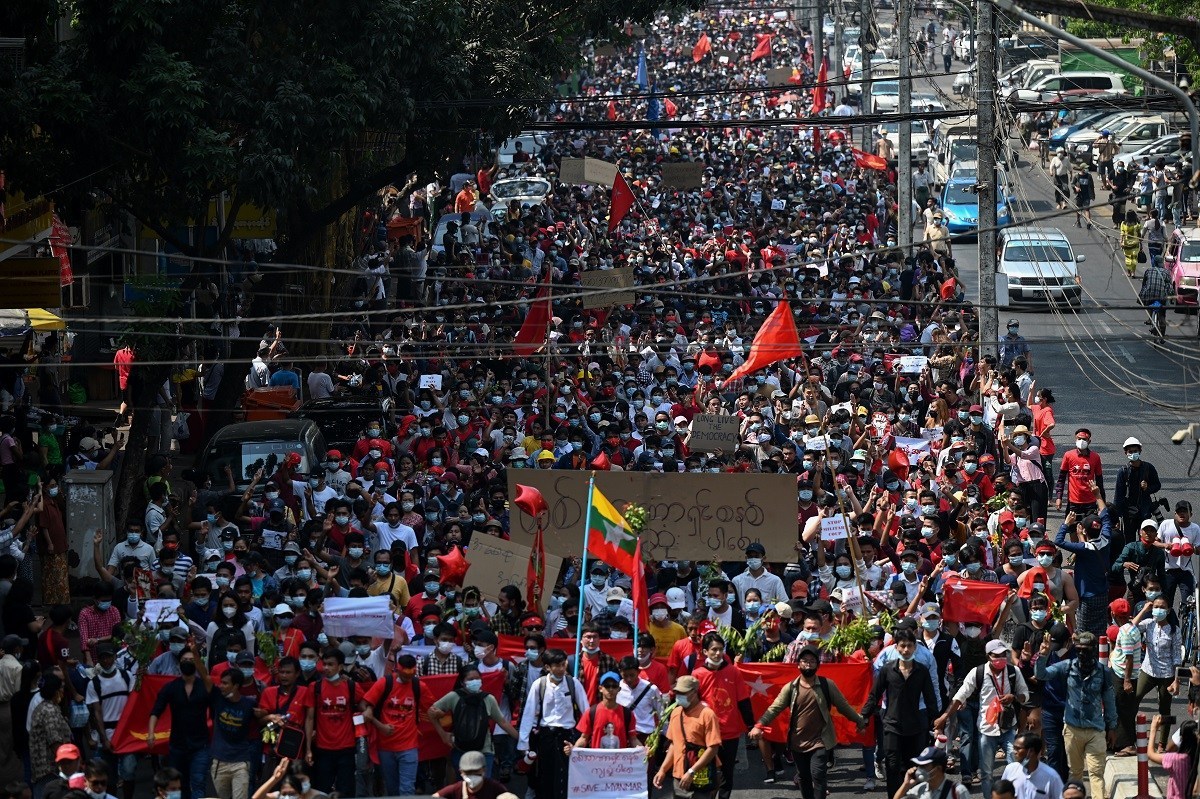 Myanmar protests ride a wave of anti-coup fury