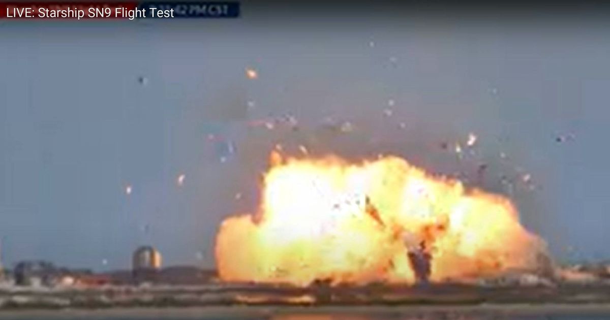 SpaceX rocket explodes into massive fireball in failed landing