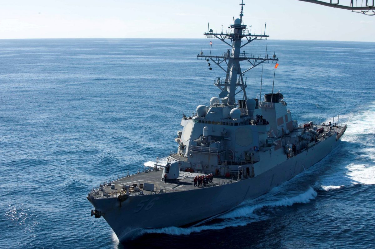 US warship transits Taiwan Strait