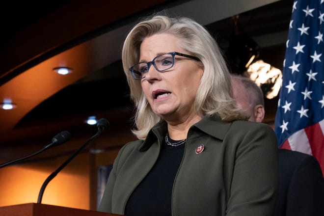 Liz Cheney retains GOP House post despite her vote to impeach Trump