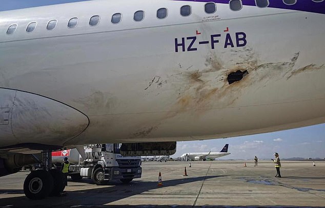 Plane on fire in Saudi Arabia as airport ‘attacked by Houthi rebels’