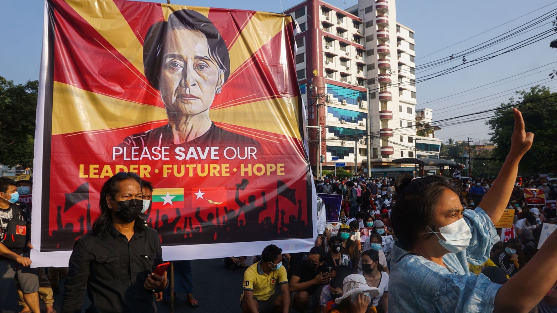 Myanmar Security Forces Crack Down On Anti-Coup Protesters