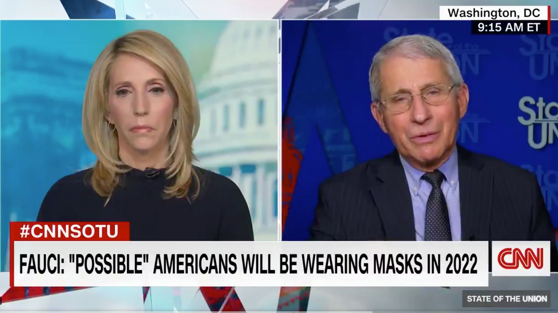 Fauci Says We May Still Be Wearing Coronavirus Masks In 2022