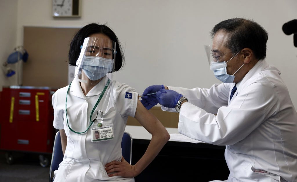 Japan Finally Begins COVID-19 Vaccinations With Just Months to Go Before Olympics