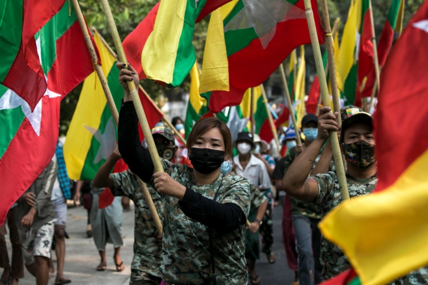 Myanmar military plays down coup rhetoric as fears swirl