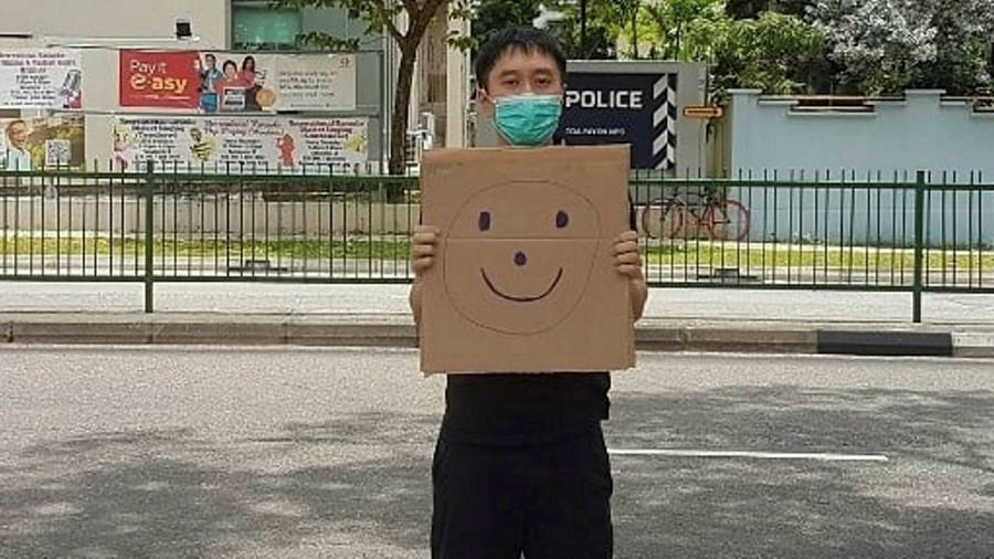 Smiley faces lead to frowns under Singaporeâ€™s protest laws