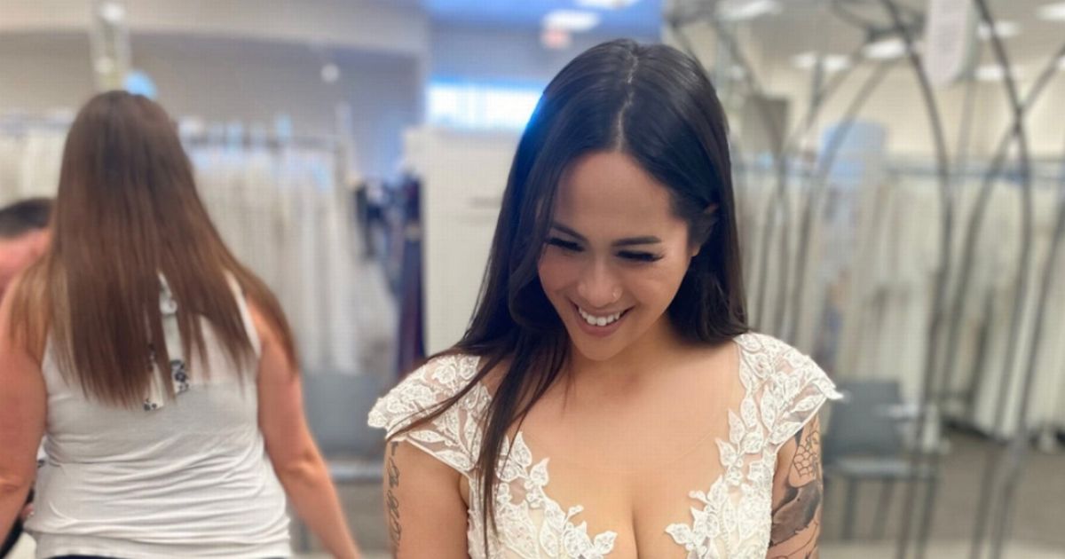 Bride-to-be hounded by pervy men after modelling her wedding dress on Twitter