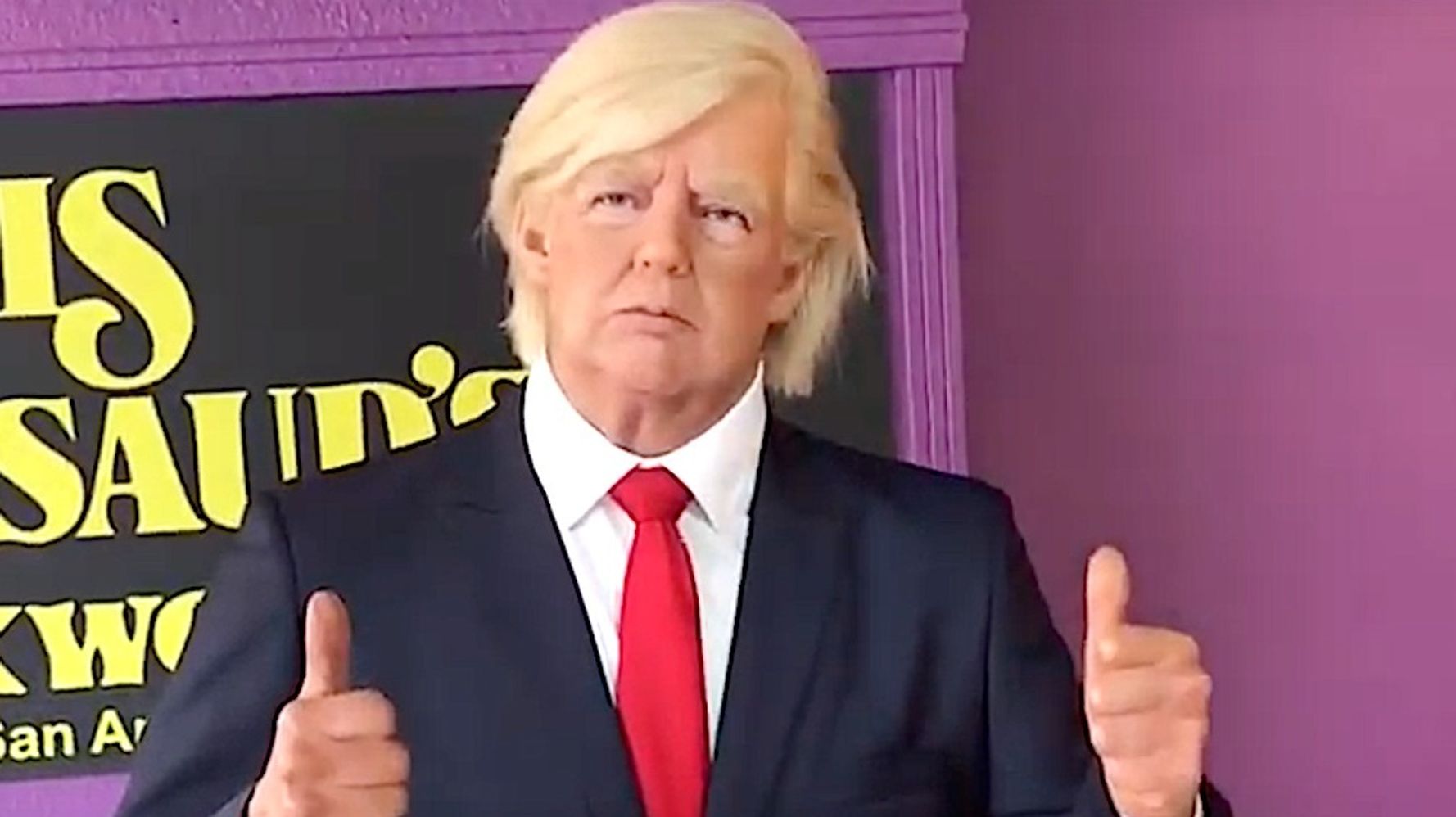 Trump Wax Figure Moved In Texas Because People Kept Punching It In The Face