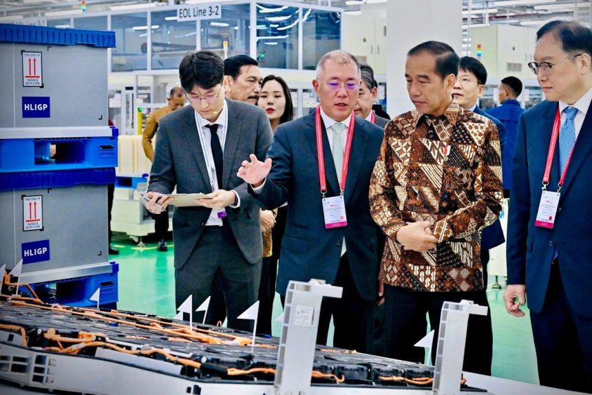 Indonesia Launches First EV Battery Plant, Widodo Said Biggest in South East Asia