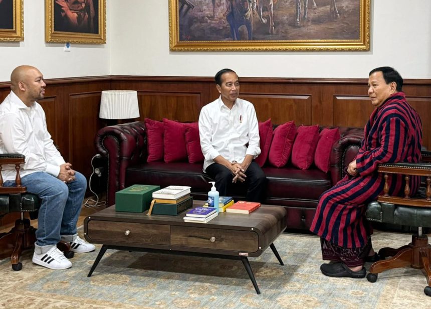 President Joko Widodo Visits Prabowo After Left Leg Surgery at The Hospital