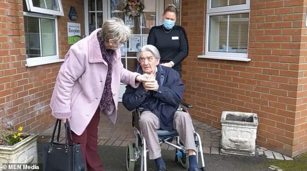 Together at last! Tears of joy as families are reunited with their love ones in care homes