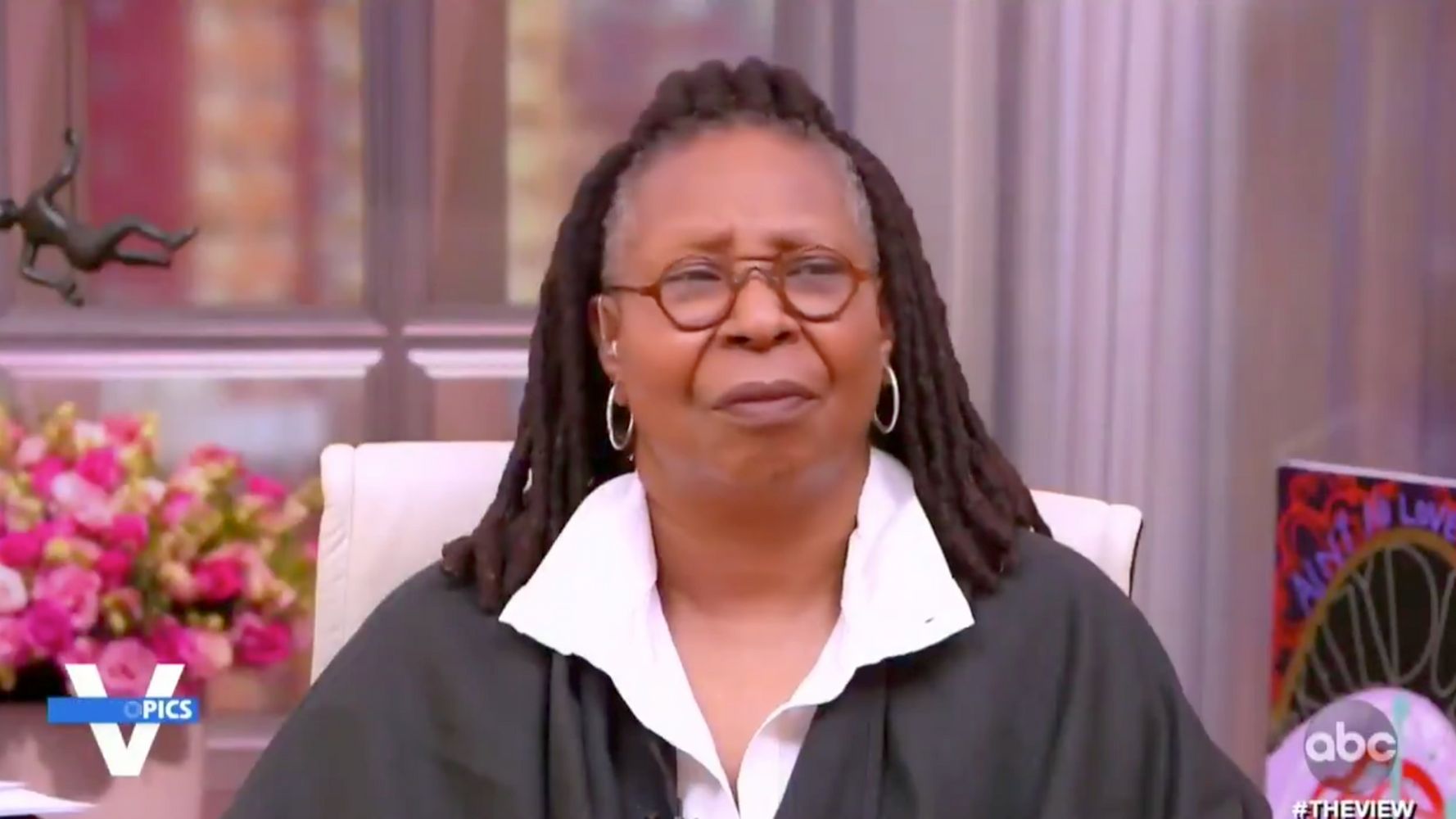 Whoopi Goldberg Goes Viral For 1-Word Reaction To Meghan McCain Rant