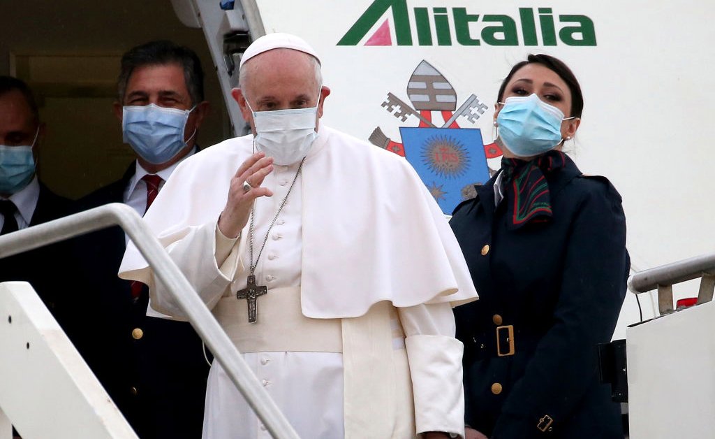 Pope Francis Touches Down in Iraq on Visit to Energize the Countryâ€™s Beleaguered Christians