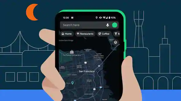 Google Maps introduces dark mode to save battery, reduce eye strain