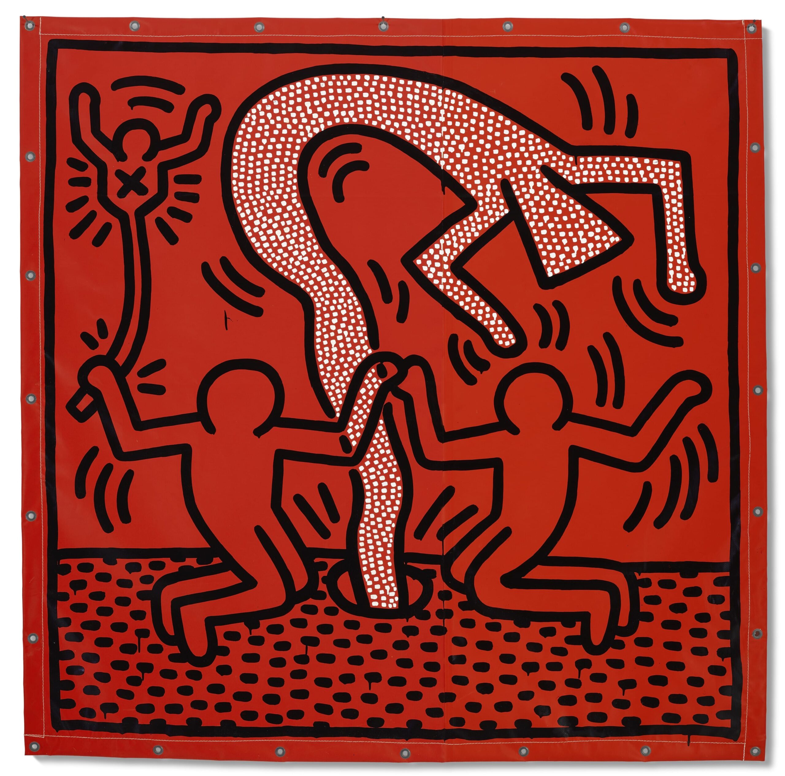 Keith Haringâ€™s Tarp Art is the Star of This Christieâ€™s Auction