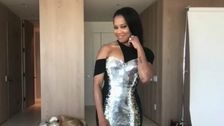 Regina Kingâ€™s Dog Napping Behind Her Was The Globes' Best Virtual Red Carpet Look