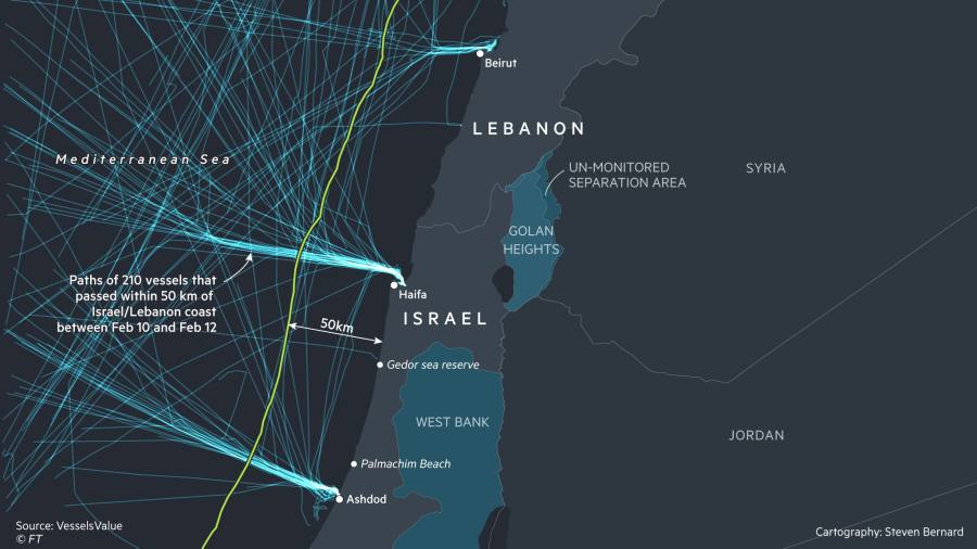 Climate graphic of the week: shipping routes behind Mediterranean oil spill